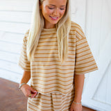 Weekend Ease Top, Tan