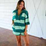 Just Breezing By Top, Green/Mint