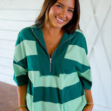 Just Breezing By Top, Green/Mint