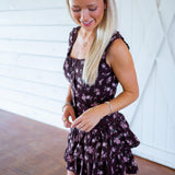 Only Just Begun Set, Brown/Pink Floral