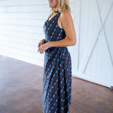 Easy Dots Dress, Brown/Blue
