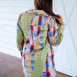 Kimmy Dress, Diagonal Check