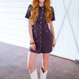 Clementine Dress, Rich Chocolate