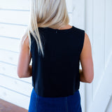 Magnolia Muse Top, Black