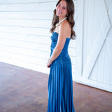 Florence Twist Front Maxi Dress, Slate