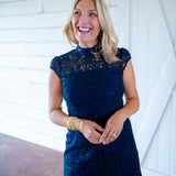 Kendra Dress, Navy Lace