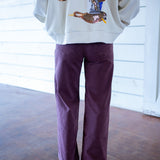 Anessa 31" Wide Leg Pants, Vintage Wild Mulberry