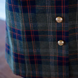 Emely Dress, Navy Plaid