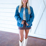Leslie Denim Chore Jacket, Dirty Denim