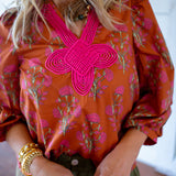 Maple Bloom Top, Brown