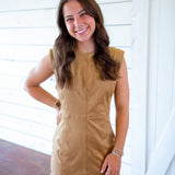 Harvest Lane Mini Dress, Tan