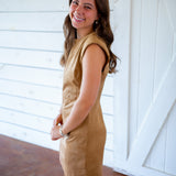 Harvest Lane Mini Dress, Tan
