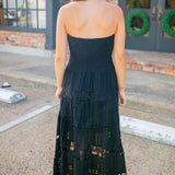 Sun Chaser Midi Dress, Black