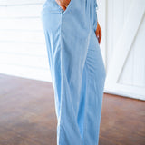 Scallop Side Seam Pant, Ombre Mist Wash