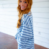 Easy Days Top, Baby Blue/Navy