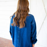 On Your Side Jacket, Indigo