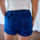 On Your Side Skirt, Indigo