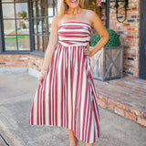 Sundown Stroll Maxi Dress, Wine