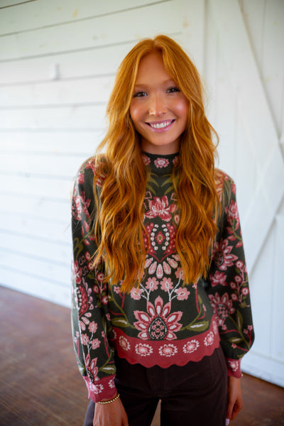 Secret Garden Sweater, Vine