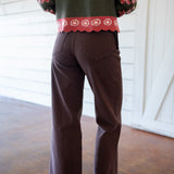 Anessa 31" Wide Leg Pants, Rich Chocolate
