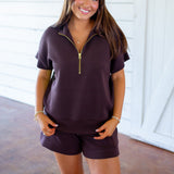 Ritchie Short Sleeve Sweat, Coffee Bean