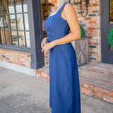 Day Date Denim Dress, Dark Denim