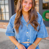 Downtown Days Top, Denim