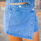 Downtown Days Skort, Denim
