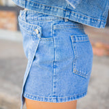 Downtown Days Skort, Denim