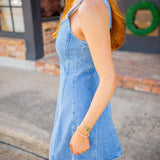 Montreal Denim Strap Dress, Skyfall