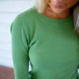 Easy Does It Long Sleeve Tee, Jade