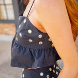 Born To Shine Top, Black