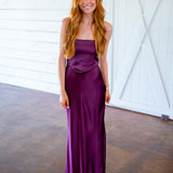 Elaia Dress, Deep Fig