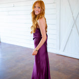 Elaia Dress, Deep Fig
