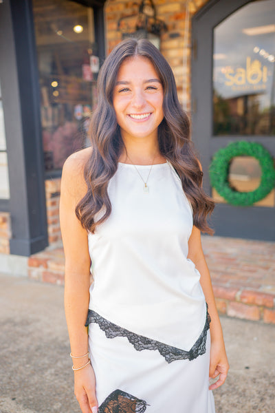 Pretty Little Secret Top, Ivory