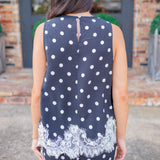 Dot Your Dreams Top, Black