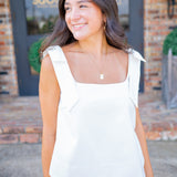 Oh, So Charming Top, Off White