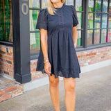 Simply Enchanting Mini Dress, Black