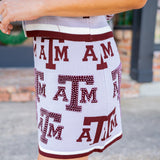 Texas A&M Knit In Rhinestone Skirt