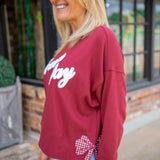 "Game Day" Relaxed Sweatshirt, Maroon
