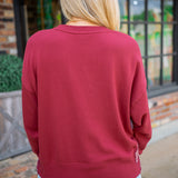 "Game Day" Relaxed Sweatshirt, Maroon