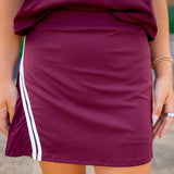 Ready To Go Skirt, Maroon