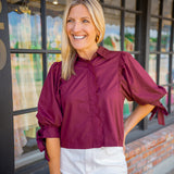 In The Details Top, Maroon