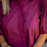 In The Details Top, Maroon