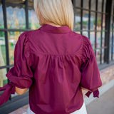 In The Details Top, Maroon