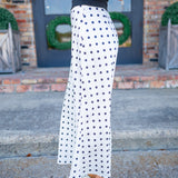 Leave It To Me Skirt, Ivory/Black Dot