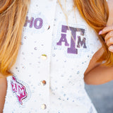 Texas A&M Multi Rhinestone Scattered Logo Vest