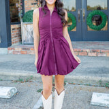 Daisie Dress, Deep Fig