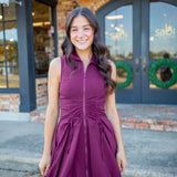 Daisie Dress, Deep Fig