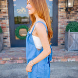 Darling Detail Romper, Blue